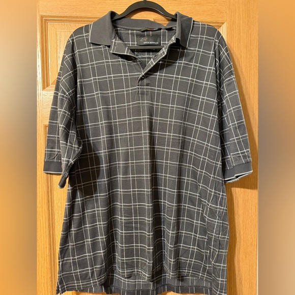 Greg Norman Golf‎ Shirt Mens XXL Polo 6012 Double Mercerized Short Sleeve Gray - Picture 1 of 8